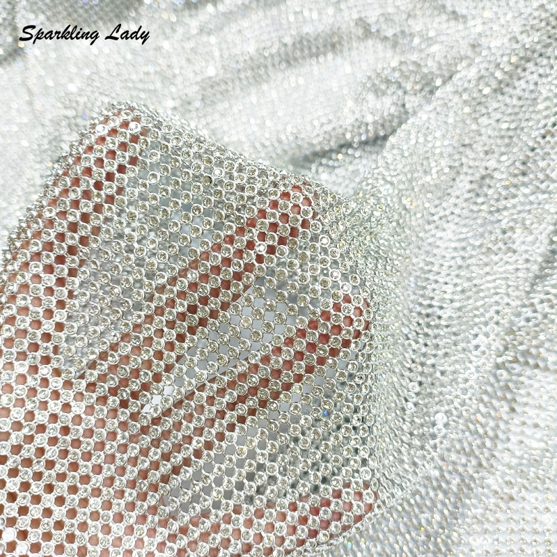 Crystal Mesh Fabric - Tessuto in Rete di Alluminio con