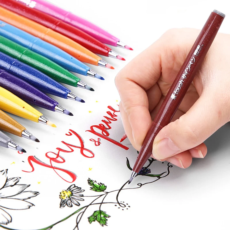 Pentel Pen Sign Pen - Set di penne a pennello Touch