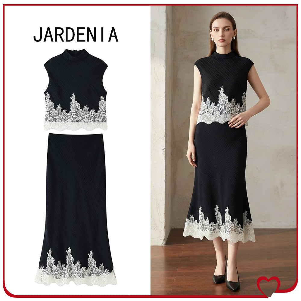 Elastic Lace Trim - Elegante Completo Estivo da Donna in