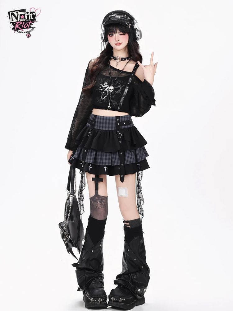 Set 3 Pezzi Y2K Punk Gothic Ka - Elastic Lace Trim recensione e prezzo