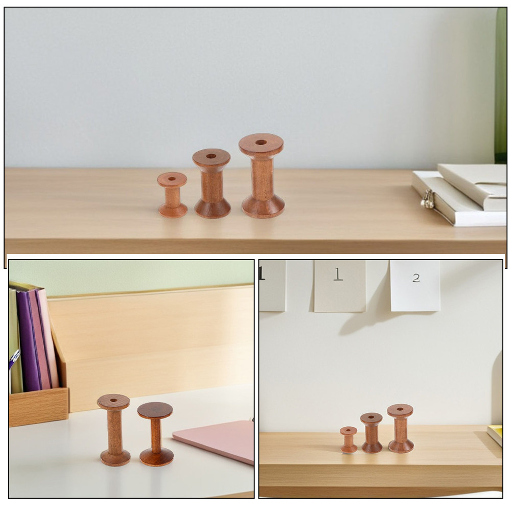 6 bobine in legno vintage, por - Embroidery Craft recensione e prezzo