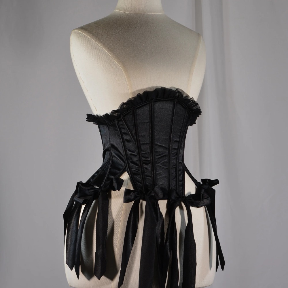 Corsetto Nero da Donna con Lac - Tassel Fringe Trim recensione e prezzo