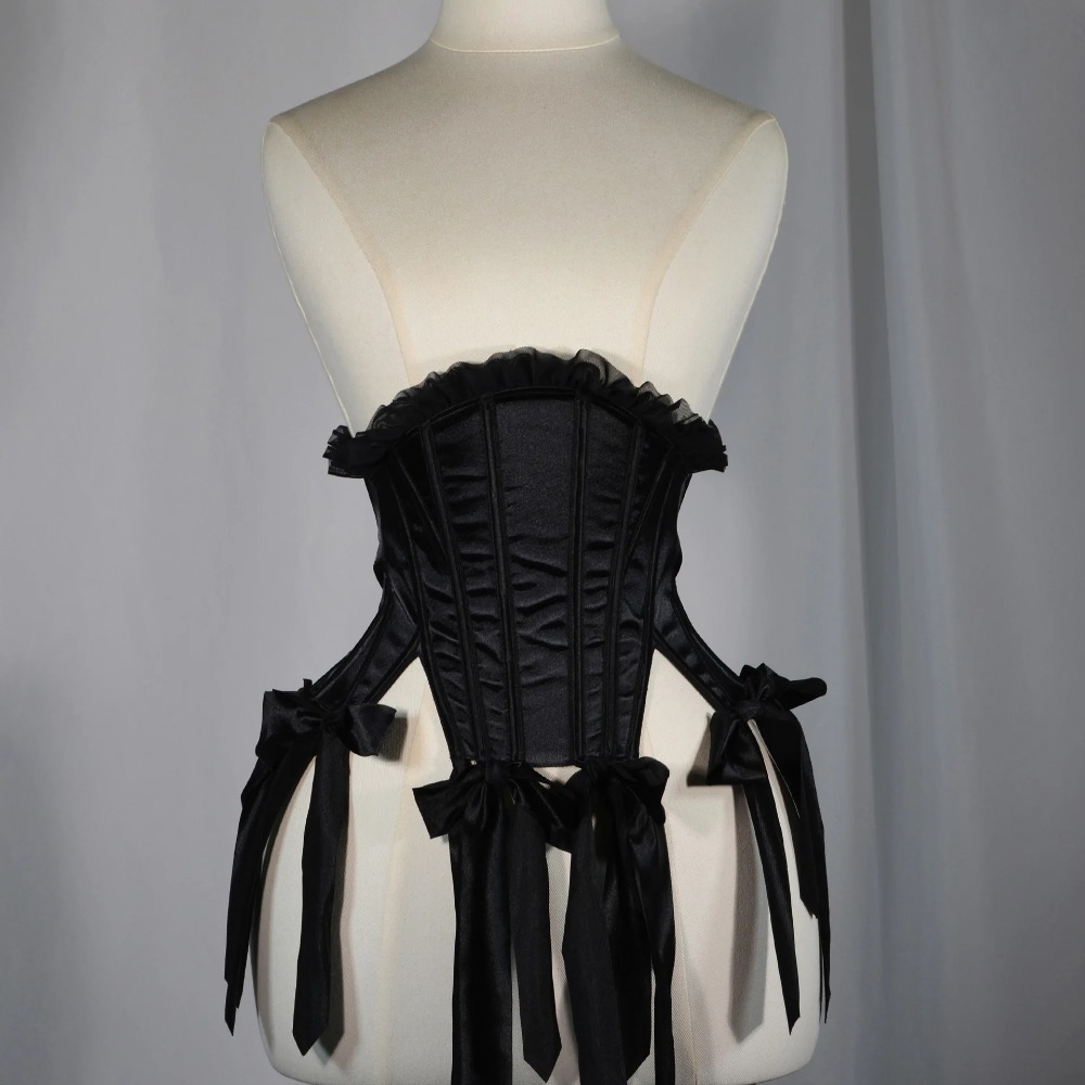 Corsetto Nero da Donna con Lac - Tassel Fringe Trim recensione e prezzo