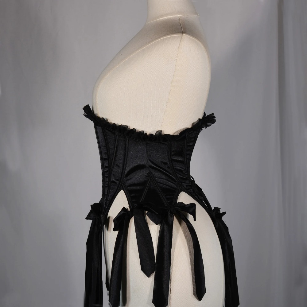 Corsetto Nero da Donna con Lac - Tassel Fringe Trim recensione e prezzo