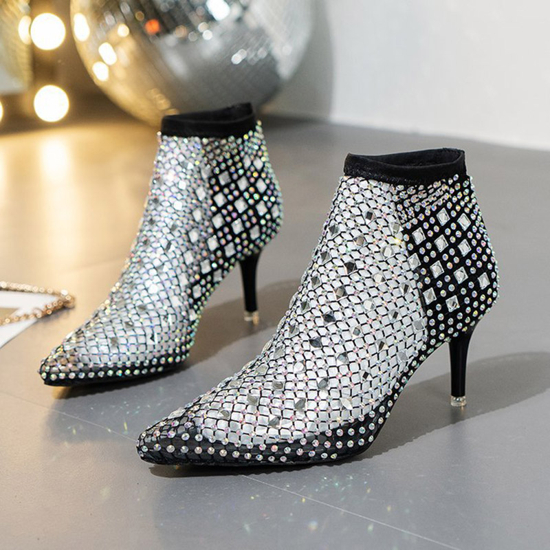 2025 Sandali estivi in rete St - Crystal Mesh Fabric recensione e prezzo